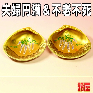 夫婦お守り・貝合わせ（藤）